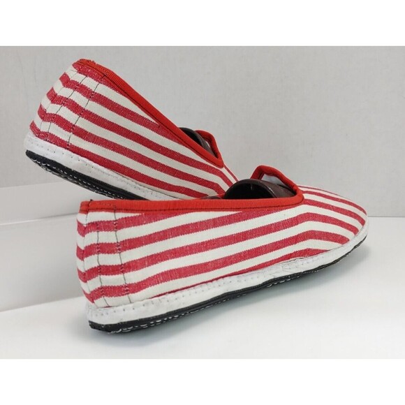 DROGHERIA CRIVELLINI WOMEN'S FURLANE SLIPPERS — RED STRIPE TYRE SOLES SIZE US 10 - Picture 3 of 16